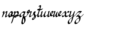 Lesstari Menandy Regular Font LOWERCASE
