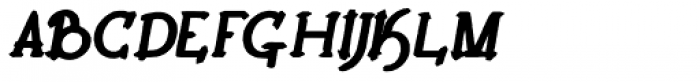 Lestatic Carved Bold Oblique Font UPPERCASE