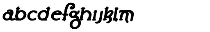 Lestatic Carved Bold Oblique Font LOWERCASE