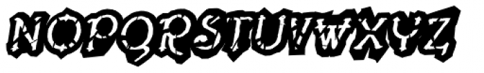 Lestatic Obsidian Outline Oblique Font UPPERCASE