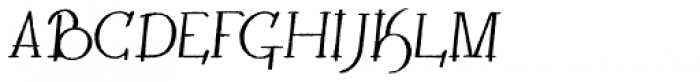 Lestatic Withered Oblique Font UPPERCASE