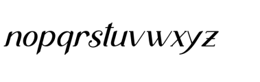 Leting  Italic bold Font LOWERCASE