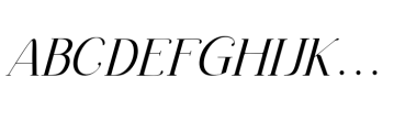 Leting Italic regular Font UPPERCASE