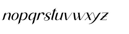 Leting Italic semi bold Font LOWERCASE