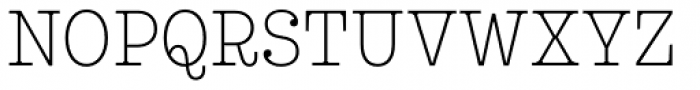 Leto Slab Condensed Thin Font UPPERCASE