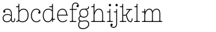 Leto Slab Condensed Thin Font LOWERCASE