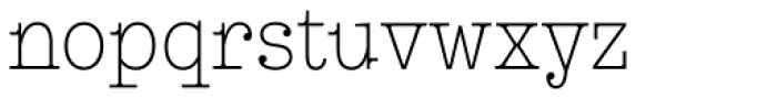 Leto Slab Condensed Thin Font LOWERCASE