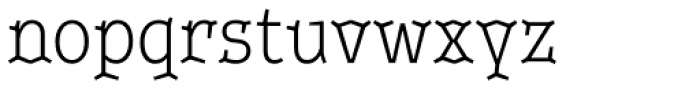 Leto Two Condensed Light Font LOWERCASE