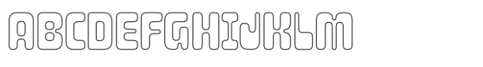 Letraflex Regular Outline Font UPPERCASE