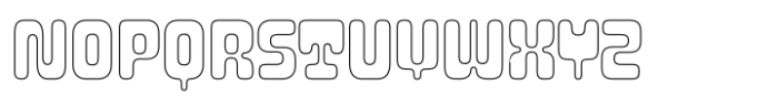 Letraflex Regular Outline Font UPPERCASE