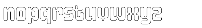 Letraflex Regular Outline Font LOWERCASE
