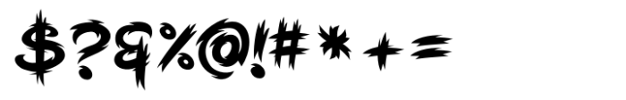 Letric Upright Font OTHER CHARS
