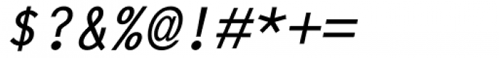 Letter Gothic MT Bold Oblique Font OTHER CHARS