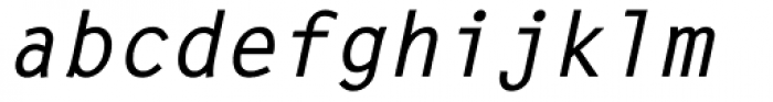 Letter Gothic MT Bold Oblique Font LOWERCASE