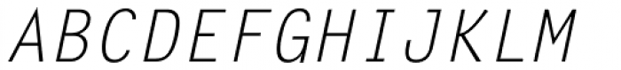 Letter Gothic Slanted Font UPPERCASE