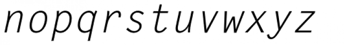 Letter Gothic Std Oblique Font LOWERCASE