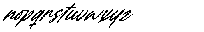 Letter Grace Italic Font LOWERCASE