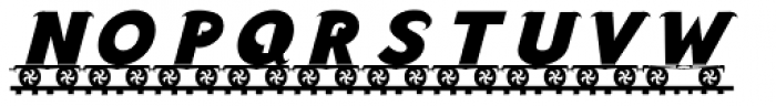 LetterTrain Bold Italic Font LOWERCASE
