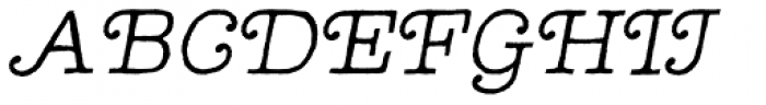Lettera Light Italic Swash Font UPPERCASE