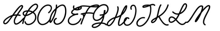 Lettera Script Thick Font UPPERCASE