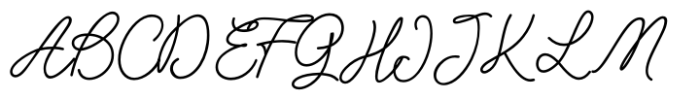 Lettera Script Font UPPERCASE