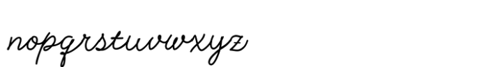 Lettera Script Font LOWERCASE