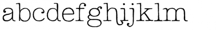 Lettera Thin Swash Font LOWERCASE