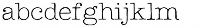 Lettera Thin Font LOWERCASE