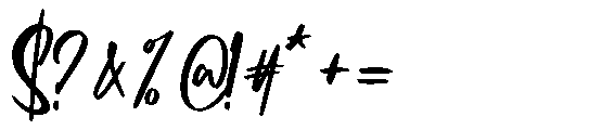 Letterbox Script Font OTHER CHARS