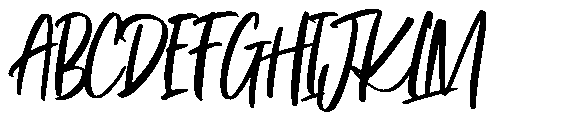 Letterbox Script Font UPPERCASE