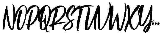 Letterbox Script Font UPPERCASE