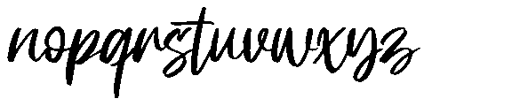 Letterbox Script Font LOWERCASE