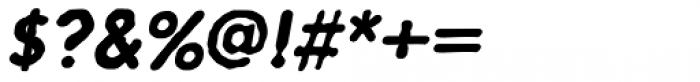 Letterhack Sans Bold Italic Font OTHER CHARS