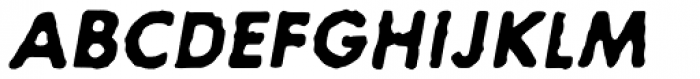 Letterhack Sans Bold Italic Font UPPERCASE