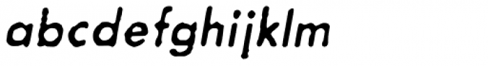 Letterhack Sans Italic Font LOWERCASE