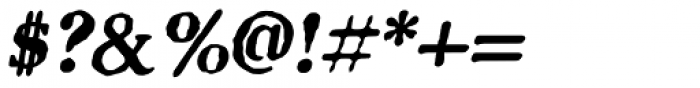 Letterhack Serif Bold Italic Font OTHER CHARS