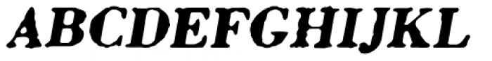 Letterhack Serif Bold Italic Font UPPERCASE