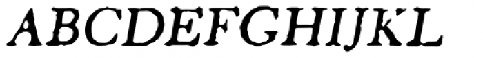 Letterhack Serif Italic Font UPPERCASE