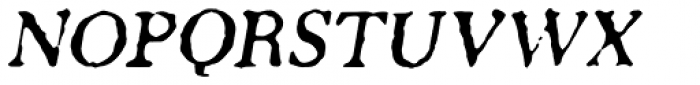 Letterhack Serif Italic Font UPPERCASE