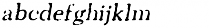 Letterhack Serif Italic Font LOWERCASE