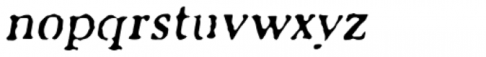 Letterhack Serif Italic Font LOWERCASE