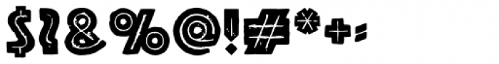 Letterpress Phosphor Font OTHER CHARS