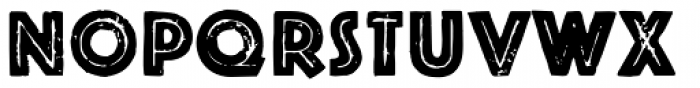 Letterpress Phosphor Font LOWERCASE