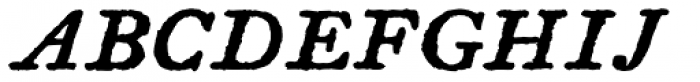 Letterpress Text Bold Italic Font UPPERCASE