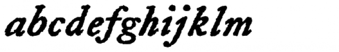 Letterpress Text Bold Italic Font LOWERCASE