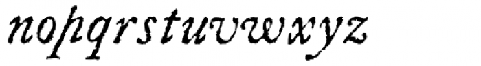 Letterpress Text Italic Font LOWERCASE