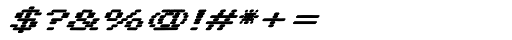 Letterstitch Plain Bold Oblique Font OTHER CHARS
