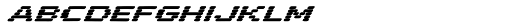 Letterstitch Plain Bold Oblique Font LOWERCASE