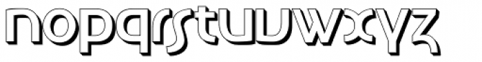 Letunical Shadow Font LOWERCASE