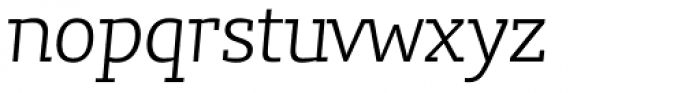 Lev Serif Light Italic Font LOWERCASE